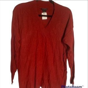 Lane Bryant Long-Sleeve V-Neck Sweater 22/24. NWT